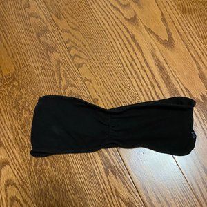 Black bandeau top